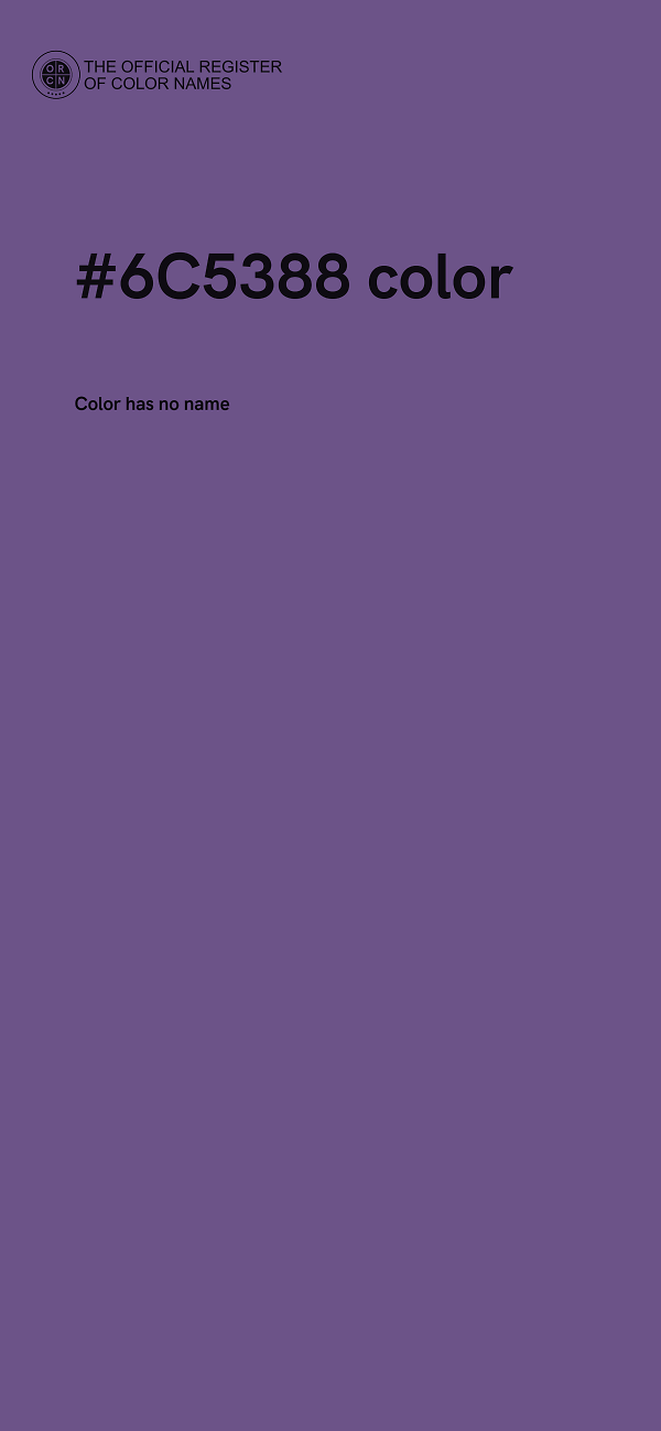 #6C5388 color image