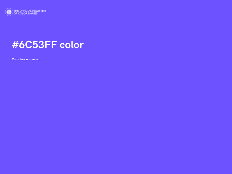 #6C53FF color image