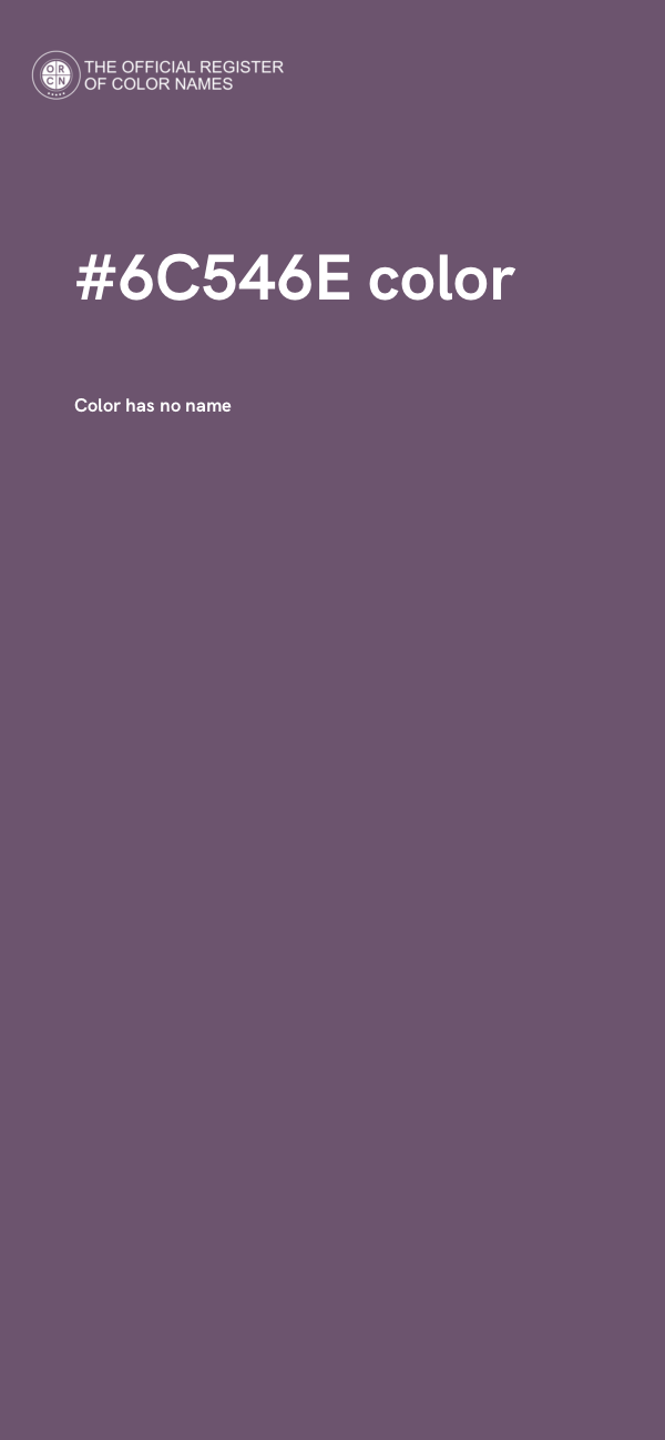 #6C546E color image