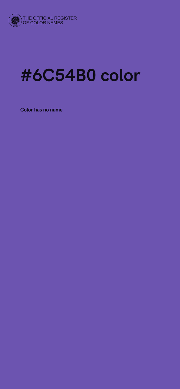 #6C54B0 color image