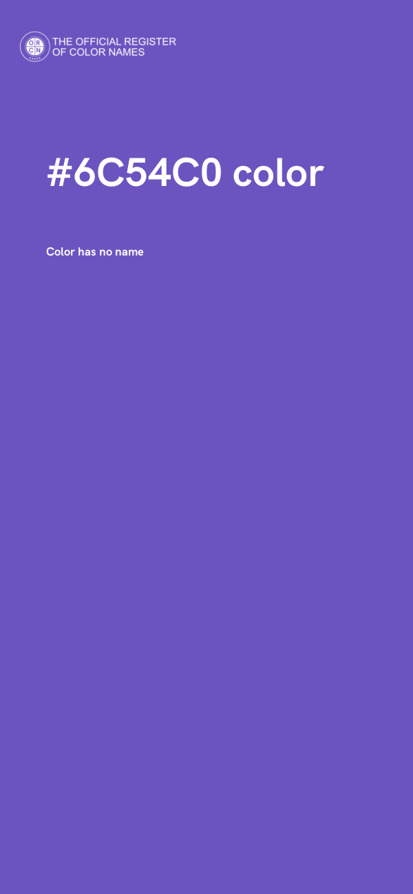 #6C54C0 color image