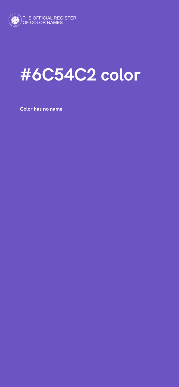#6C54C2 color image