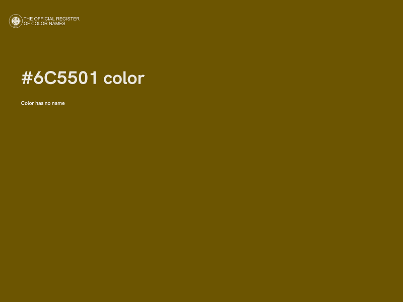 #6C5501 color image