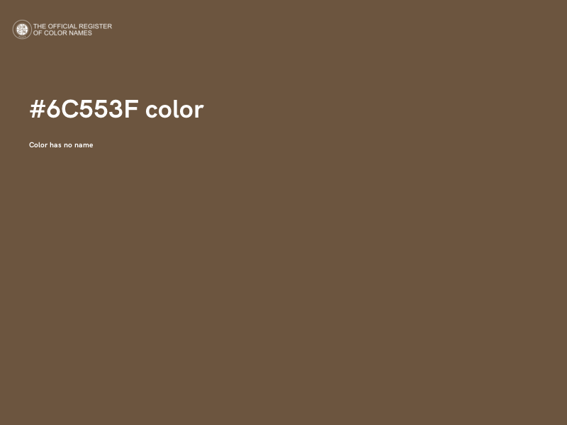 #6C553F color image