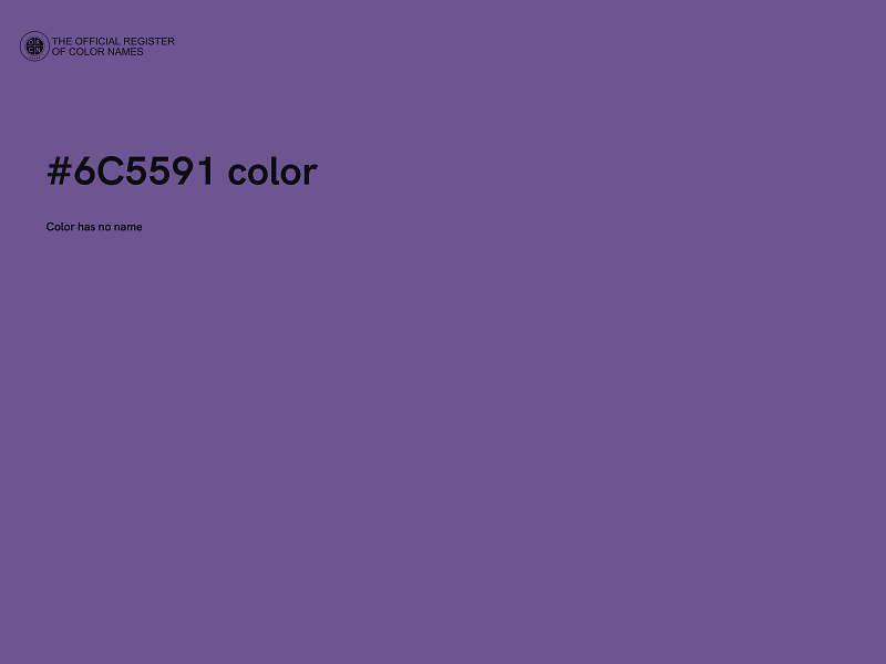 #6C5591 color image