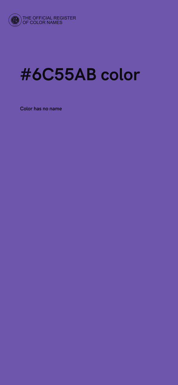 #6C55AB color image