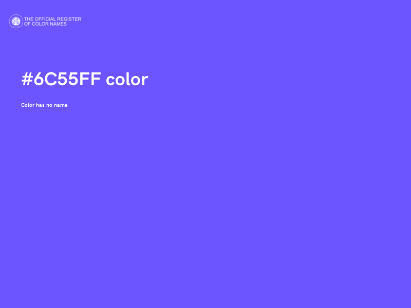 #6C55FF color image