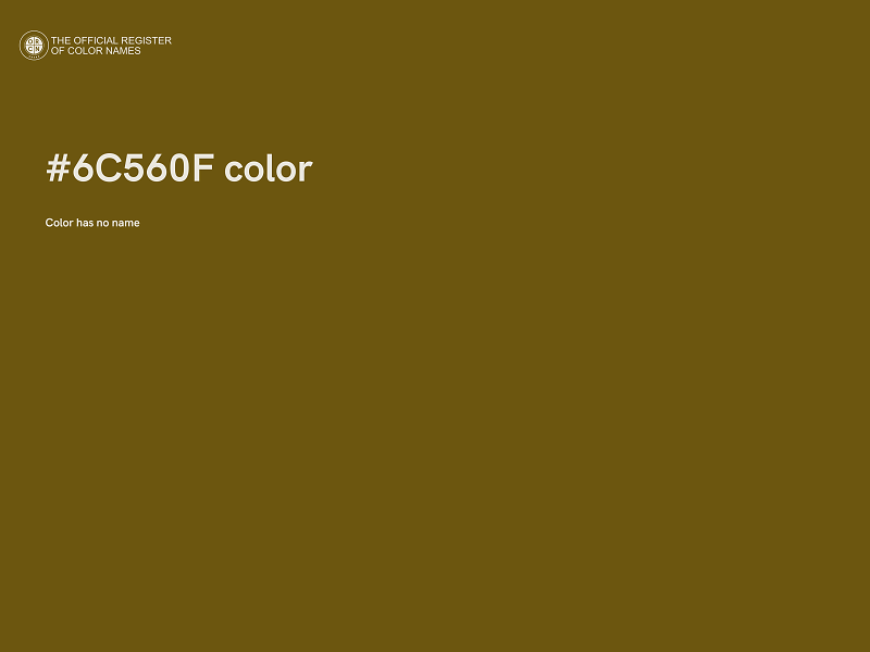 #6C560F color image