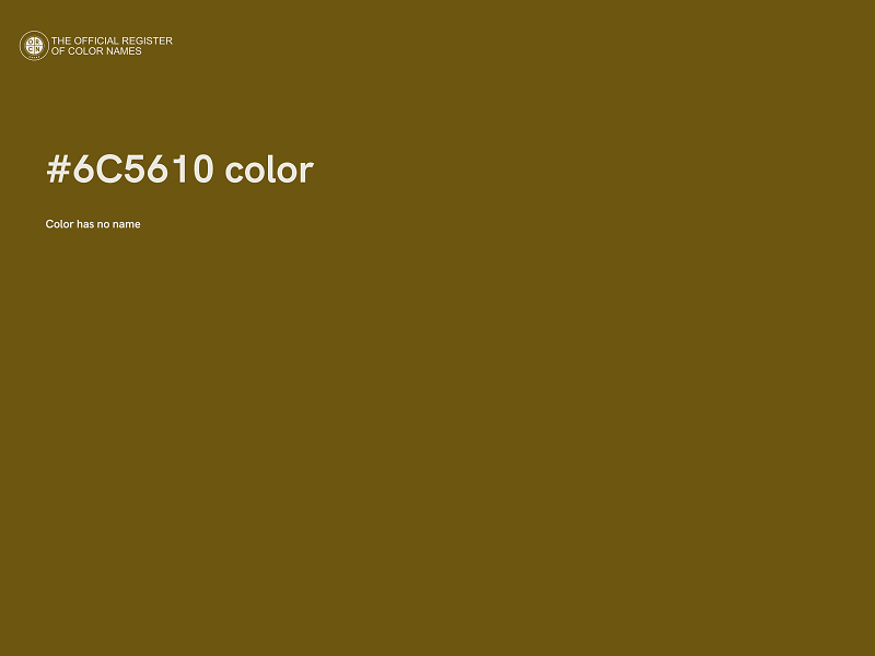 #6C5610 color image