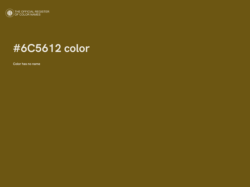 #6C5612 color image