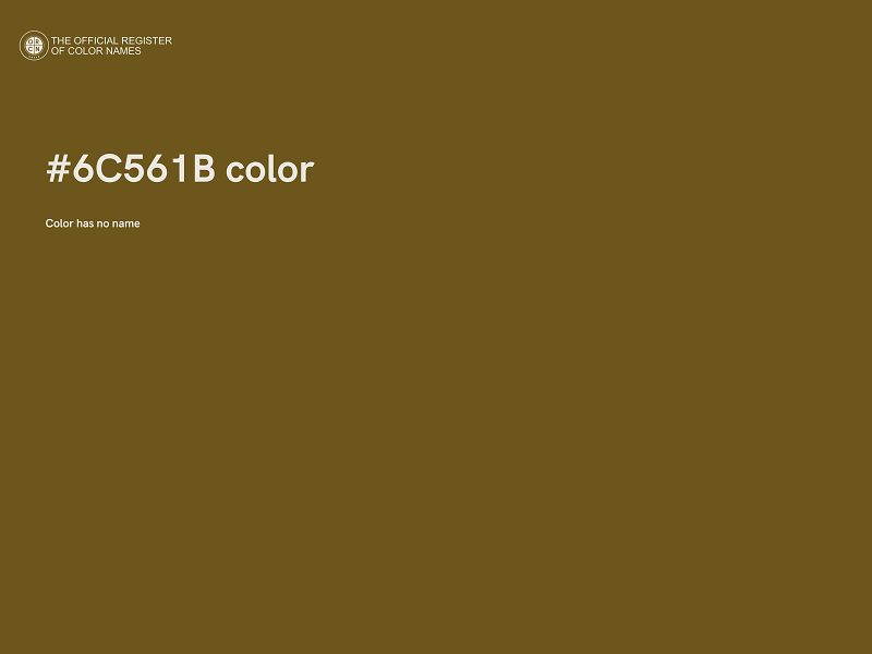 #6C561B color image