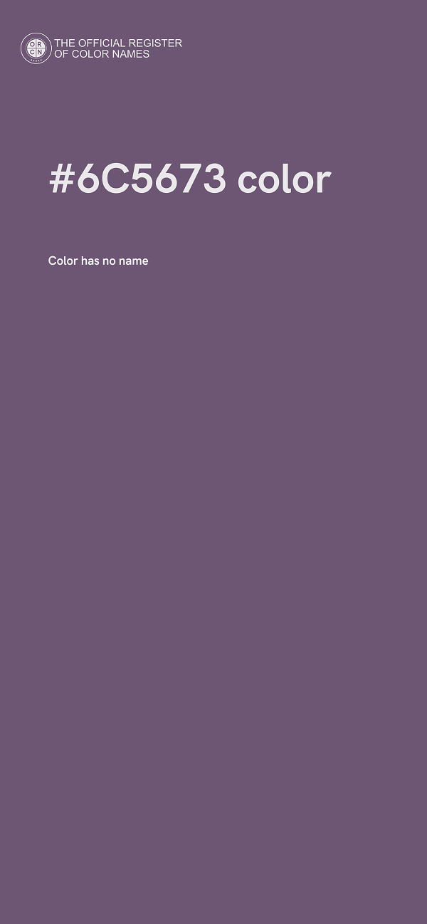 #6C5673 color image