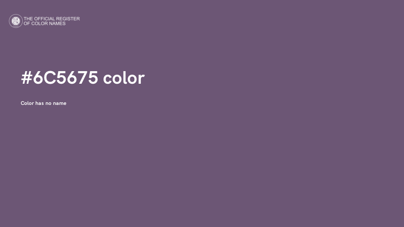 #6C5675 color image