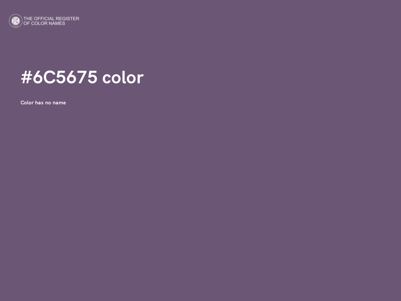 #6C5675 color image