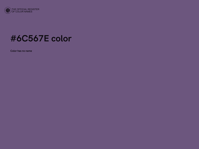 #6C567E color image