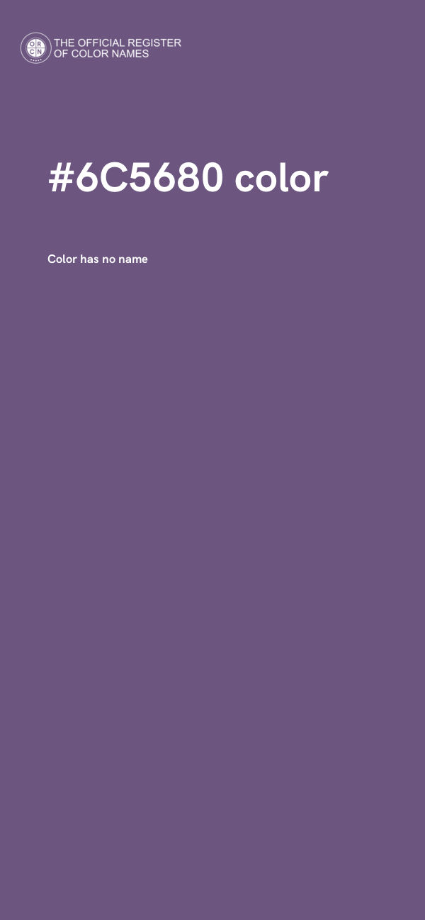 #6C5680 color image