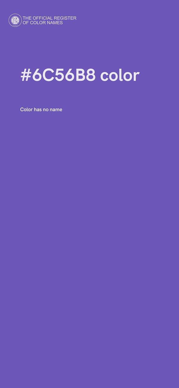 #6C56B8 color image
