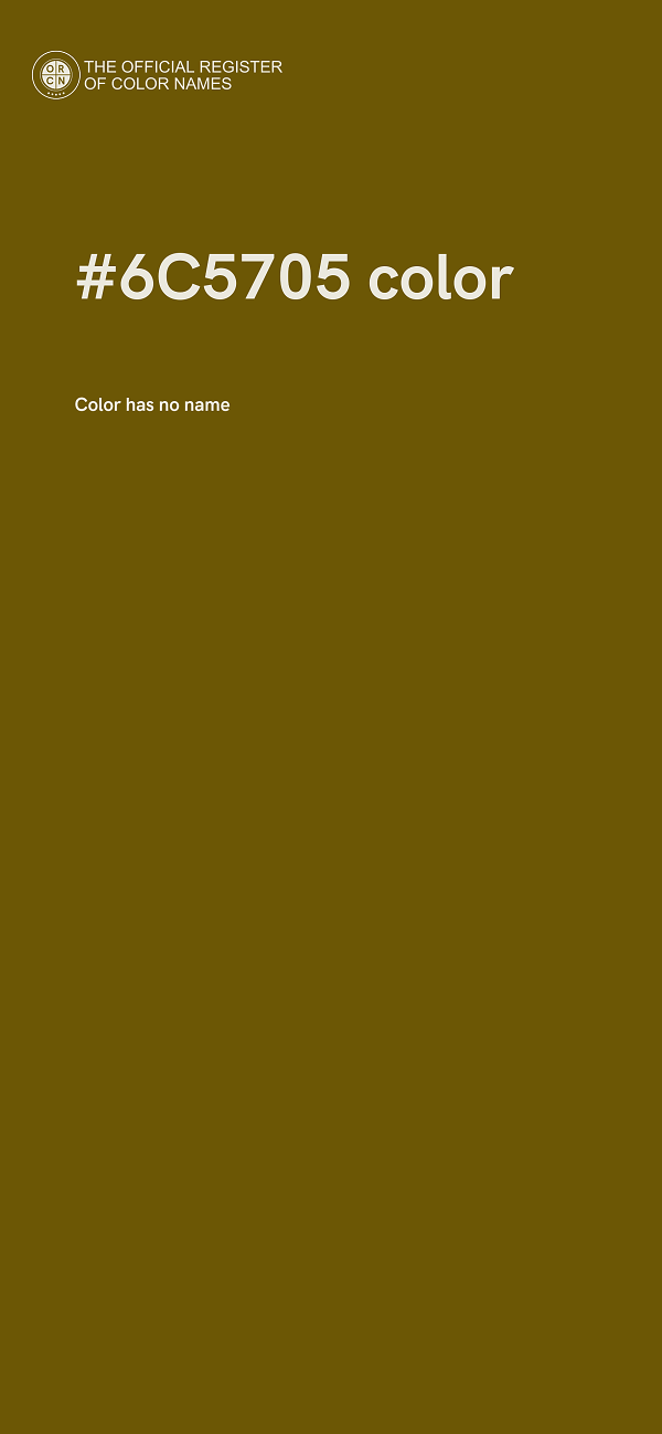 #6C5705 color image