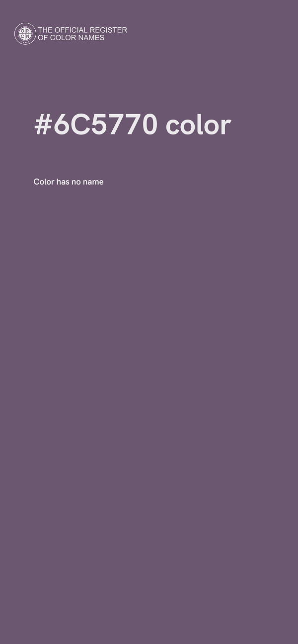 #6C5770 color image