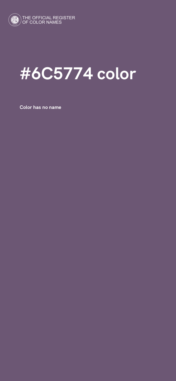 #6C5774 color image