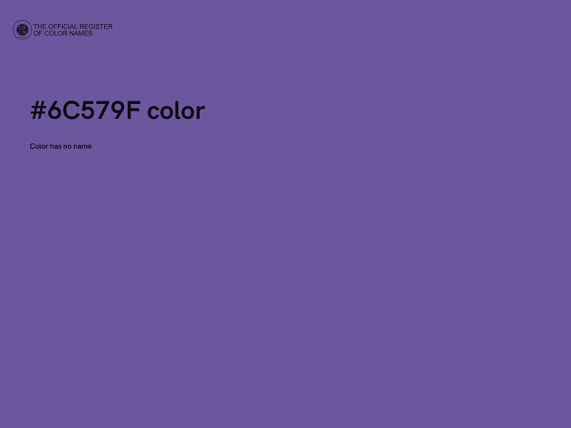 #6C579F color image