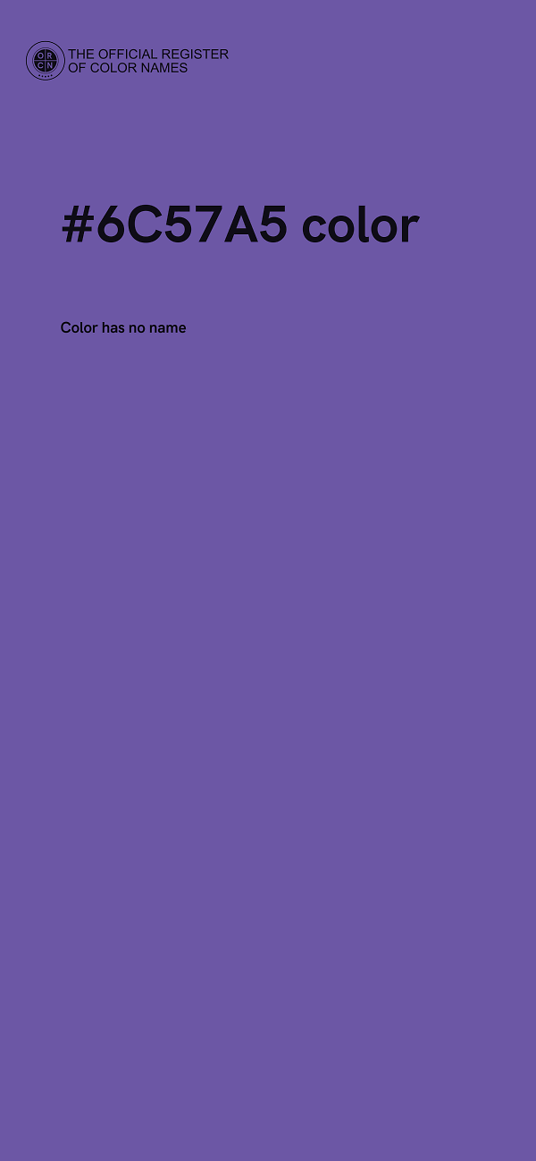 #6C57A5 color image