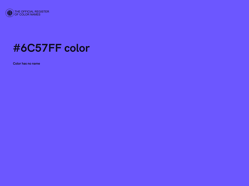 #6C57FF color image
