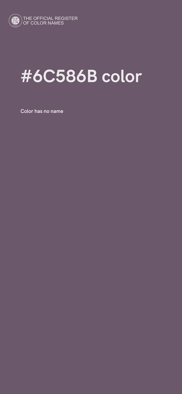 #6C586B color image