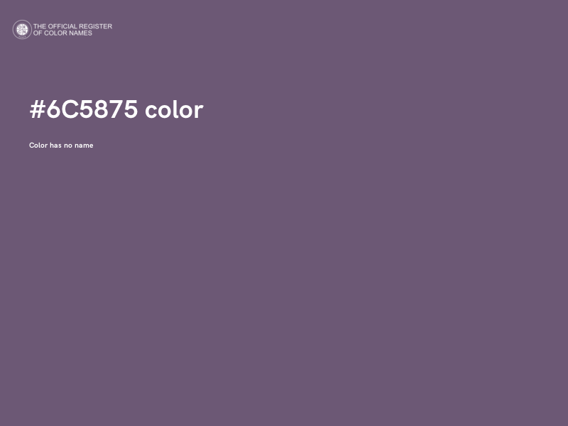 #6C5875 color image