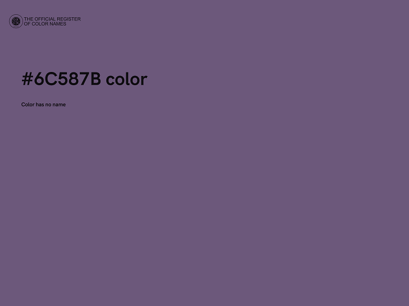 #6C587B color image