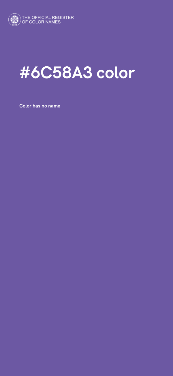 #6C58A3 color image