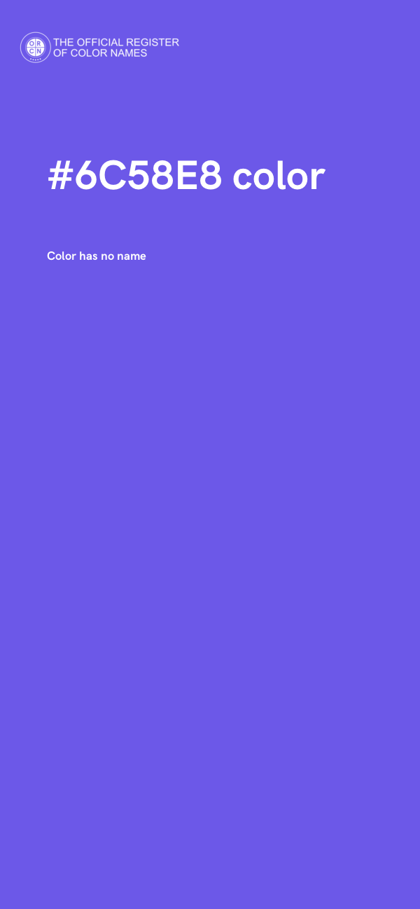 #6C58E8 color image