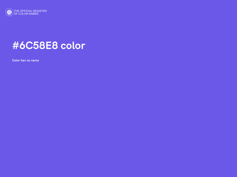 #6C58E8 color image