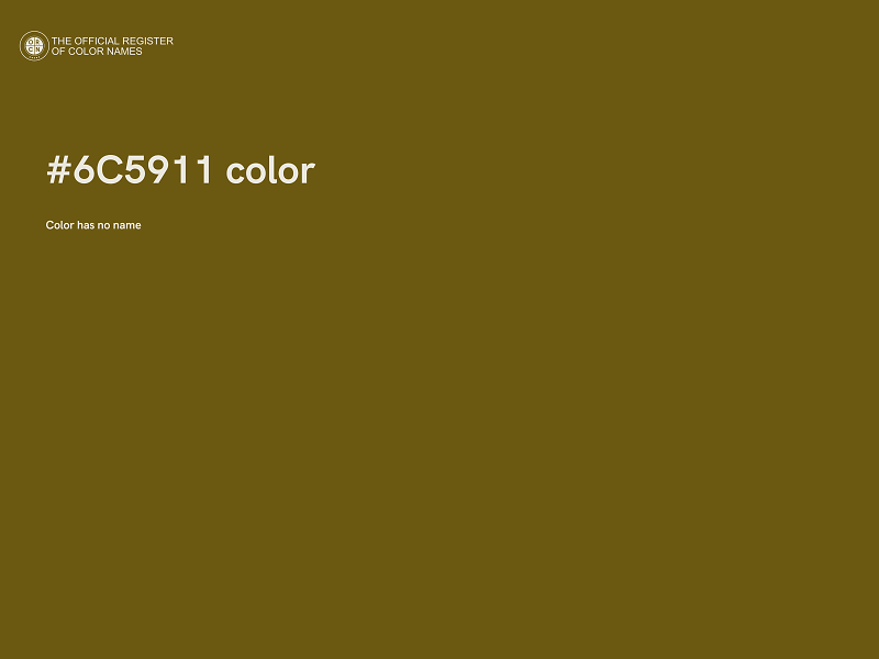 #6C5911 color image