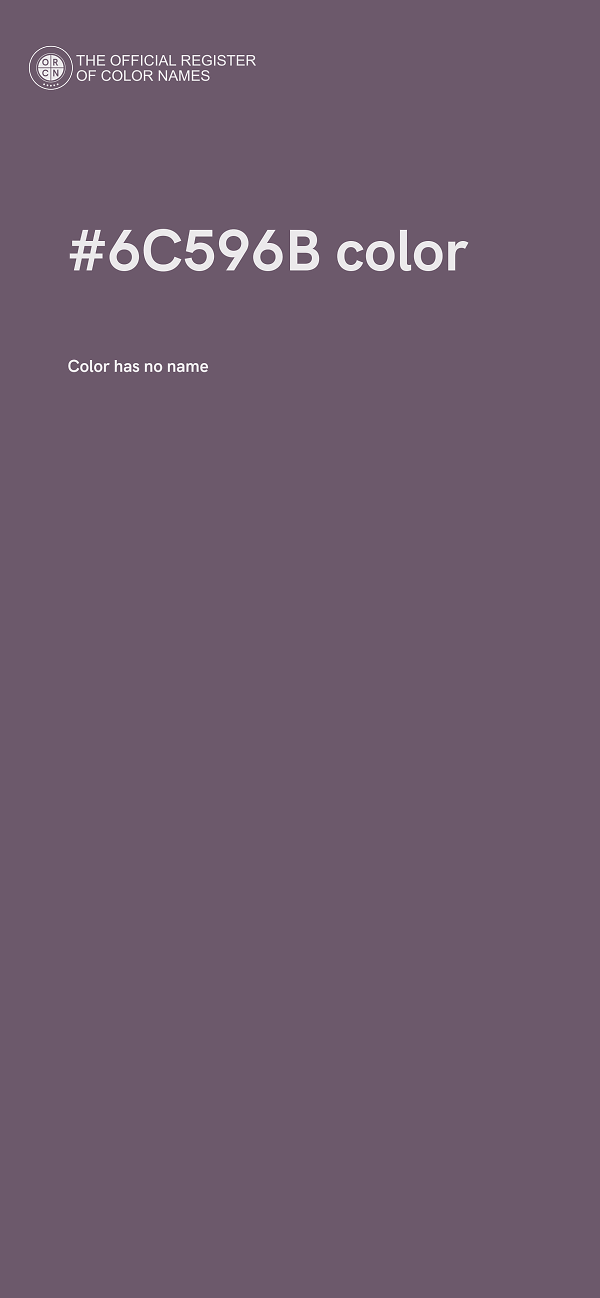#6C596B color image