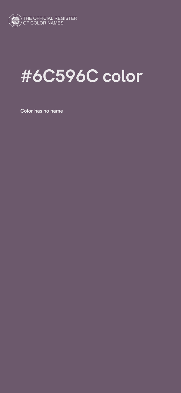 #6C596C color image