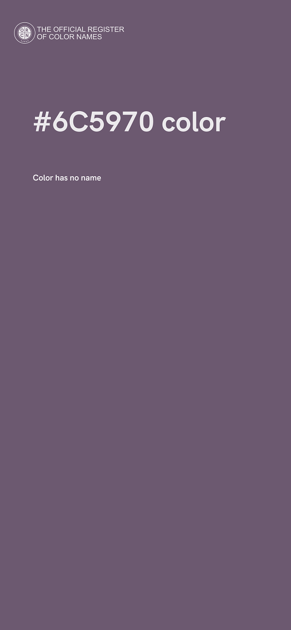 #6C5970 color image