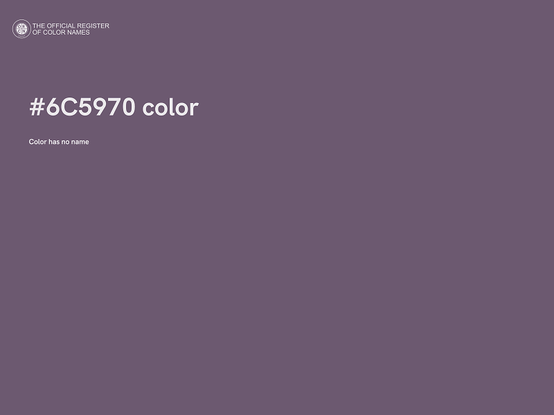 #6C5970 color image