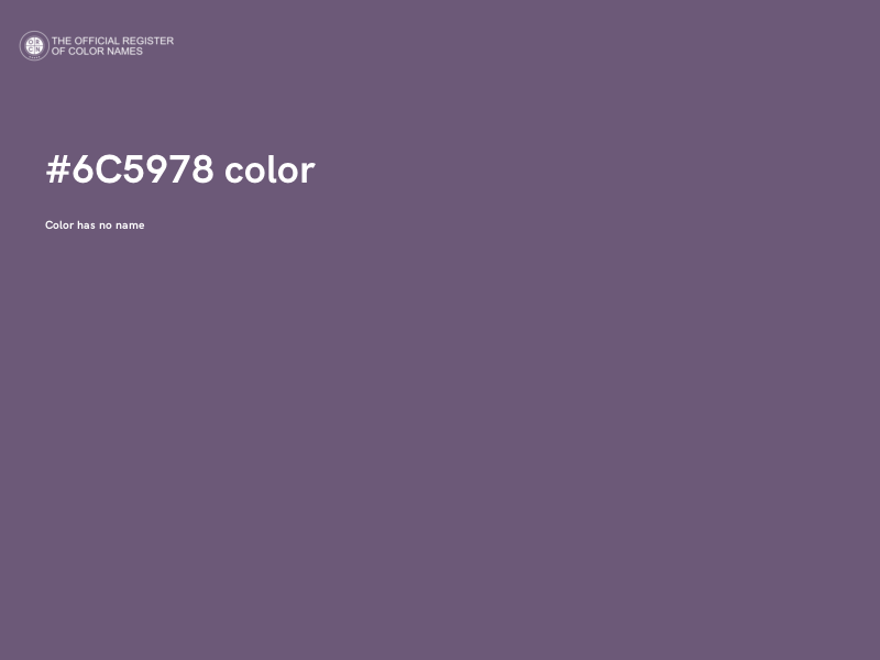 #6C5978 color image