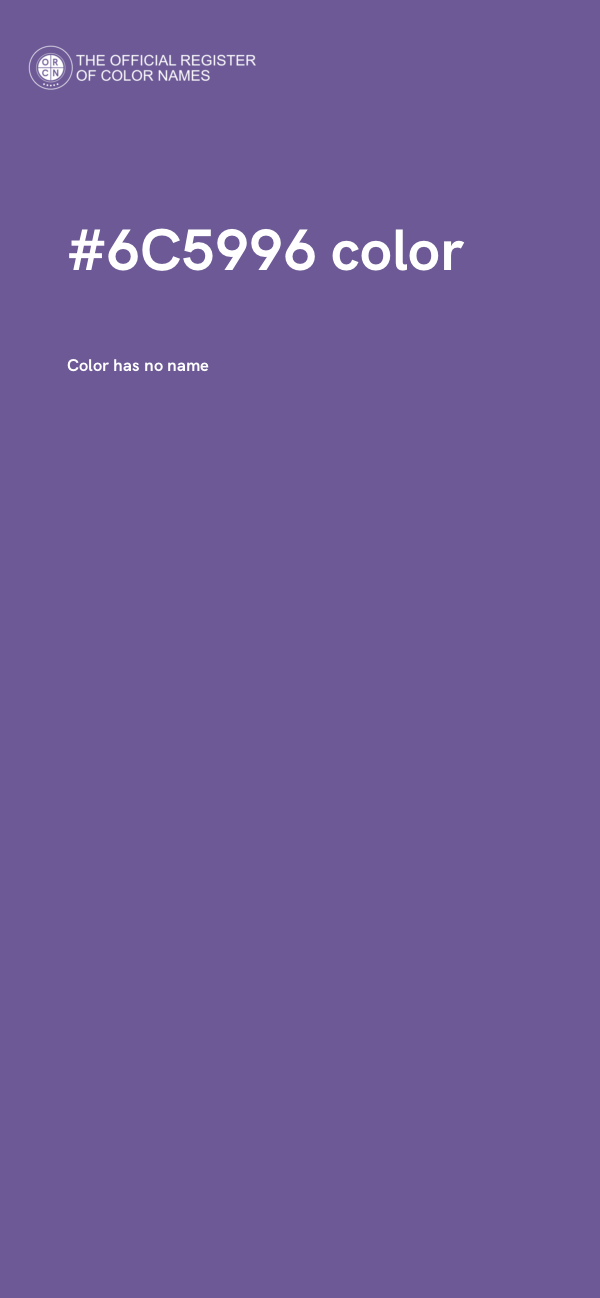 #6C5996 color image