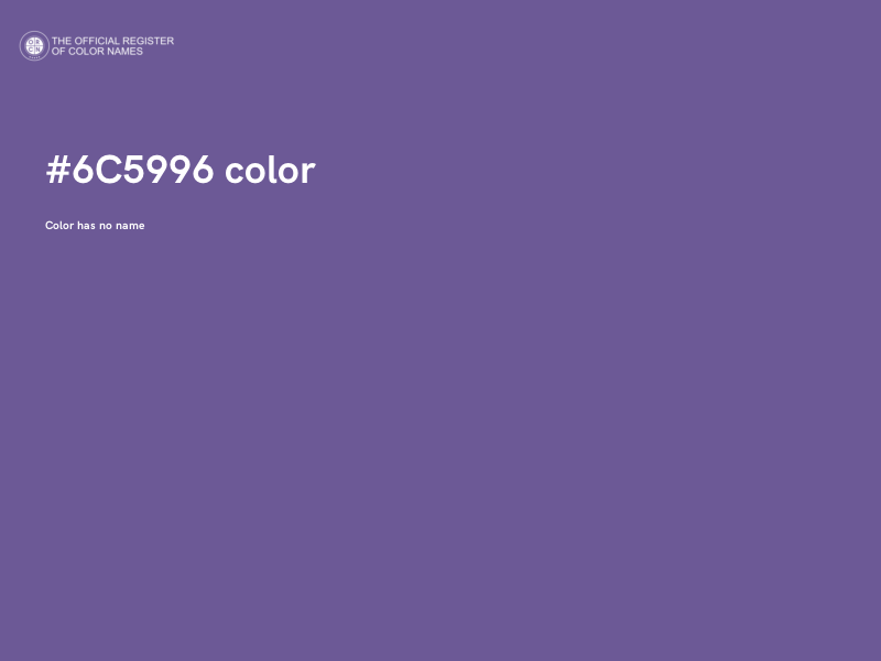 #6C5996 color image