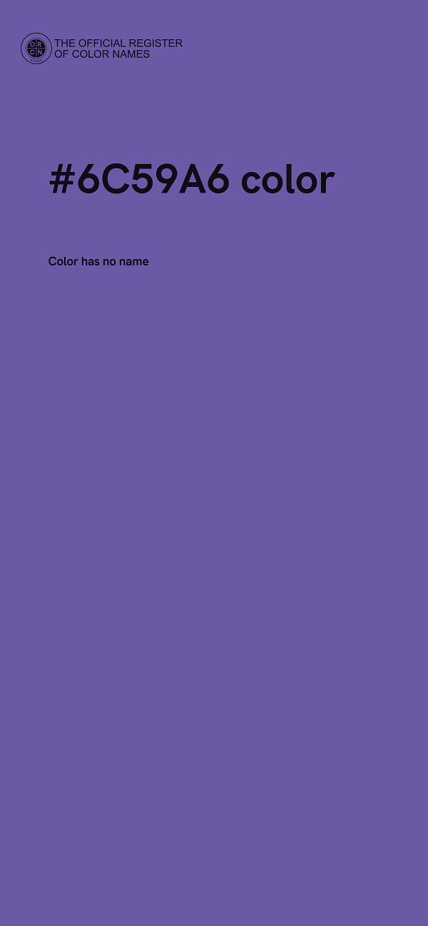 #6C59A6 color image