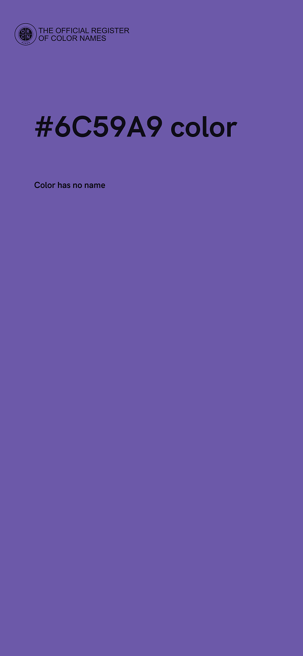 #6C59A9 color image
