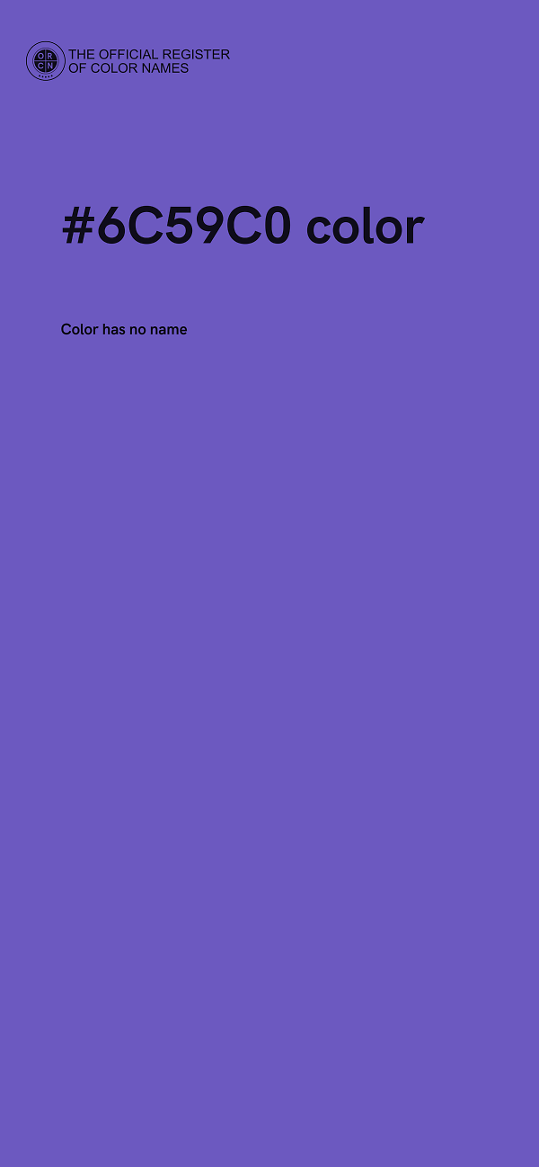 #6C59C0 color image