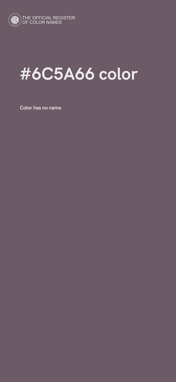 #6C5A66 color image