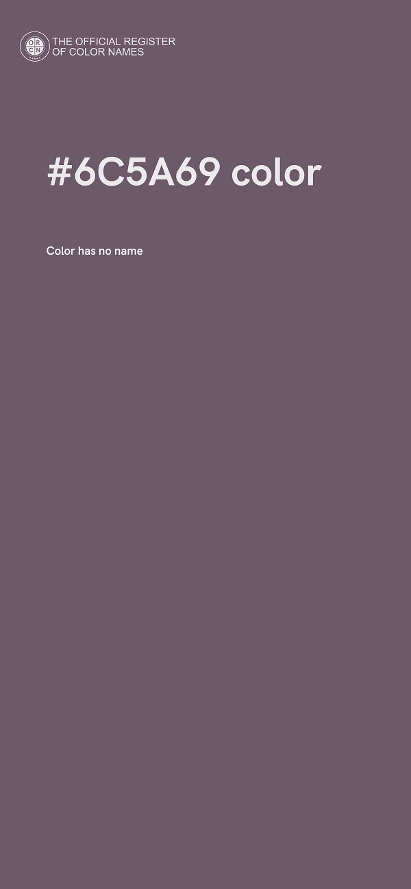 #6C5A69 color image