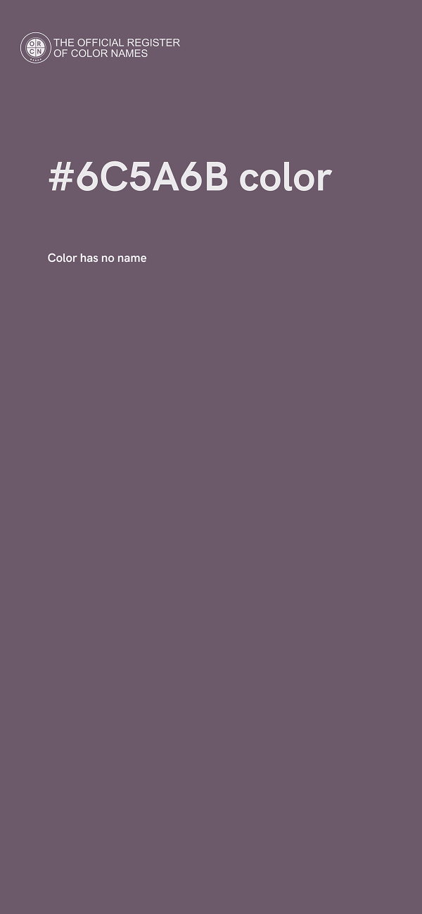 #6C5A6B color image