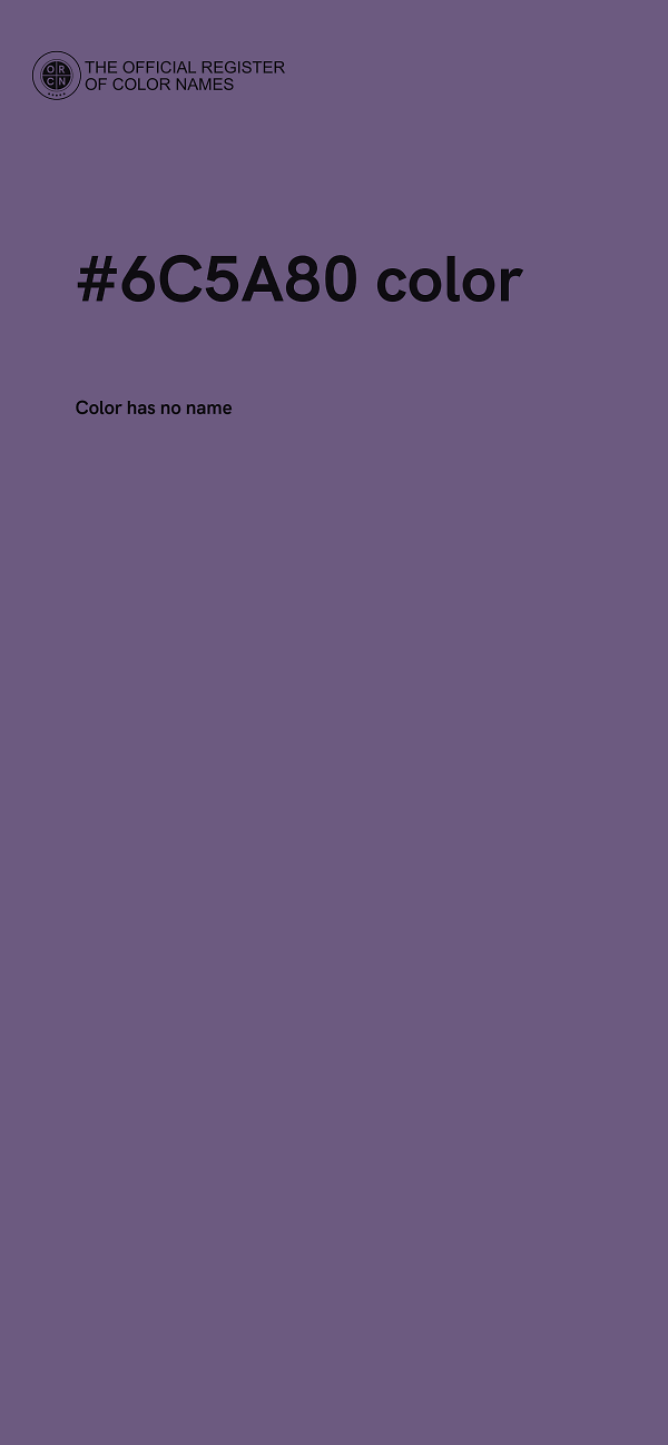 #6C5A80 color image