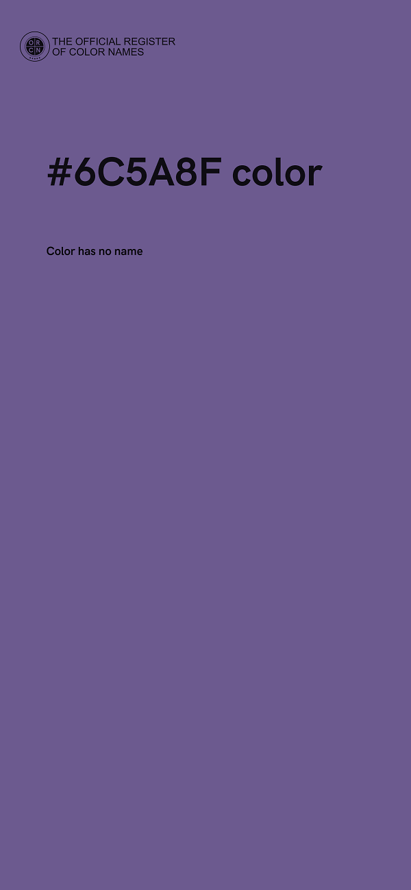 #6C5A8F color image