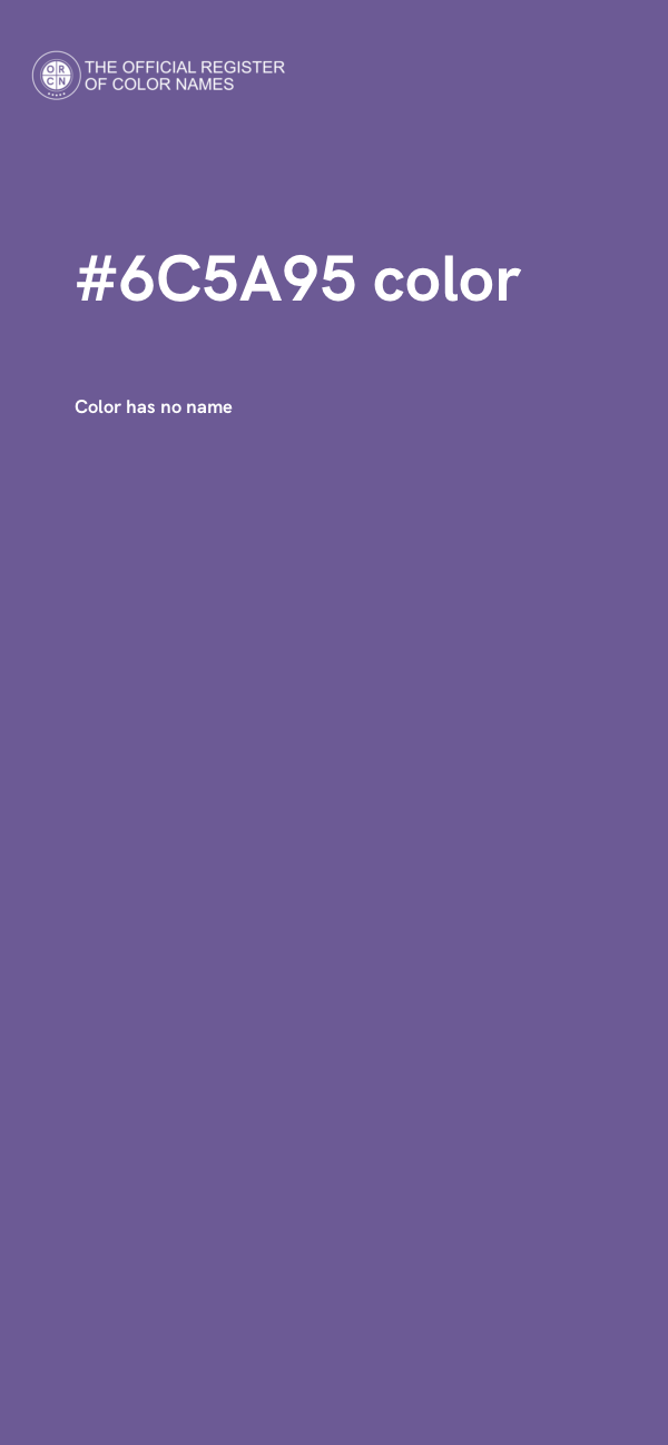 #6C5A95 color image